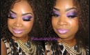 Makeup Tutorial | Blazen Purple Smoke!! Feat. Glama Girl Cosmetics