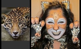 ❥Halloween Makeup Tutorial →Leopard!! =^.^= RAWR