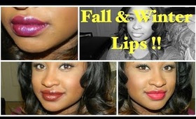 DRUGSTORE Lipsticks/Gloss for Fall & Winter !! | 2013