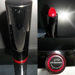  number p143 Fuchsia pink lipstick very good quality , the brand of this lipstick is unknown to me since I purchased it at the ABA Show ( Allied Beauty Association Show)
I dont know why the company that was selling this product was under private label , but i was told by my cosmetology teacher that this company makes cosmetics for well known companies like , MAC,& Sephora  . 