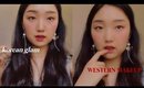 Korean Makeup w/ Western Products | First Impressions