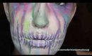 1 minute Watercolor Sugar Skull