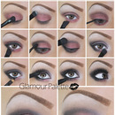 How To Pinky Red Smoky Eyes