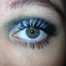 blue and black eyeshadow 