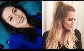 Half up half down hairstyle | inspired by Khole Kardashian