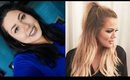 Half up half down hairstyle | inspired by Khole Kardashian