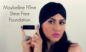 NEW Maybelline FitMe Shine Free Foundation Stick Review/Demo