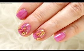 Glass Nails!? Gold Leaf Stamping Nail Art Design | Madam Glam