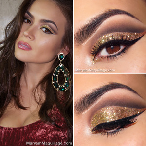 Details & Tutorial on my blog: http://www.maryammaquillage.com/2013/12/disco-ball-glitter-makeup-for-nye.html