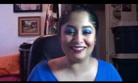 Super Bowl XLVI New York Giants Makeup Look!!