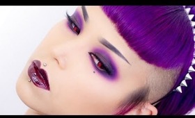 Blown Out Gothic Purple Smoky Eye