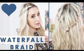 Waterfall Braid with Hair Rings: Hair Tutorial