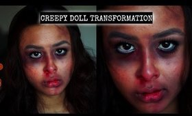 Creepy Doll Makeup Tutorial // Halloween Look #1