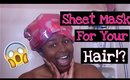 SHEET MASK FOR HAIR!?!? On 3C curly Natural Hair | L’Oreal Hair Sheet Mask