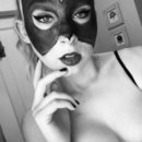 Batwoman makeup, cosplay.
