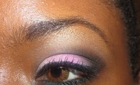 Pink & Black Smokey Makeup
