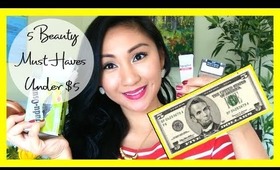 5 BEAUTY MUST HAVES UNDER $5!