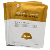 Skin Inc Supplement Bar Facial In-A-Flash Soothe-N-Purify Black Gold Mask 3-Pack