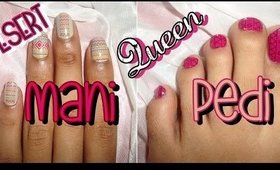 Desert Sunset Meets Beauty Queen Nail Tutorial