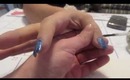 Easy New years day acrylic nail design