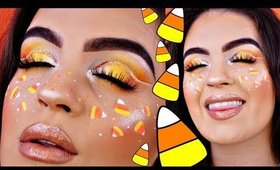 Candy Corn Halloween Makeup