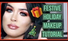 FESTIVE RED JAMES CHARLES MORPHE PALETTE TUTORIAL + HOLIDAY GIVEAWAY! #makeupgiveaway