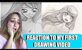 😱REACTION to my VERY FIRST DRAWING VIDEO!!!!😱