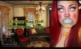 Creepy Rag Doll Tutorial / Muñeca de Trapo ( Halloween )