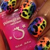 Neon leopard print