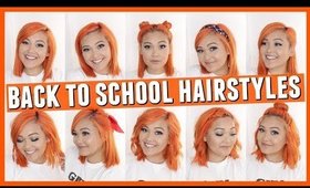 10 Easy Back To School Hairstyles || JaaackJack