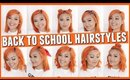 10 Easy Back To School Hairstyles || JaaackJack