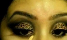 Smokey cheetah print eyeshadow