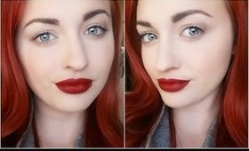 Tutorial: Simple Eyes & Bold Red Lips ft. Colourpop Cosmetics | Briarrose91