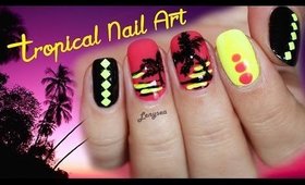 Simple Tropical Nail Art