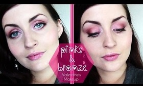 Valentine's Makeup ♥ Pink & Bronze