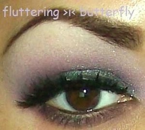 Purple eye makeup using my Wet-n-Wild Lust 6 pan palette. flutteringbutterfly23 