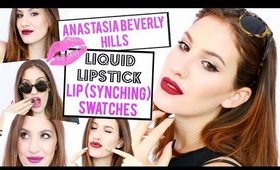 ANASTASIA BEVERLY HILLS LIQUID LIPSTICK LIP SWATCHES ♡  | JamiePaigeBeauty