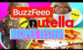 POPULAR Nutella BUZZFEED Dessert Recipes TESTED | Easy + NO Bake