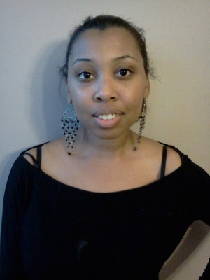 This is the client before receiving hair and makeup for her date!