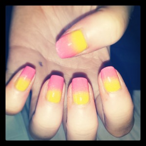 Summer ombr? nails using Nails Inc Carnaby Street and St.James Park