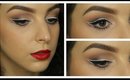 Black & White Liner with Red Lips Makeup Tutorial ♥