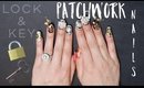 Lock & Key Patchwork Nails | BellaGemaNails