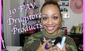 10 Favorite Drugstore Products!!  | Lashes, Lippies, Foundation & more!