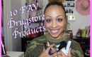 10 Favorite Drugstore Products!!  | Lashes, Lippies, Foundation & more!