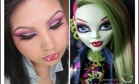 Monster High Makeup tutorial : Venus McFly Trap