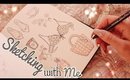 SKETCHING WITH ME ✍🏼 | VINTAGE & BOUJEE Style 🌸  (Relax Video)