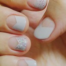 Pointed French With Glitters