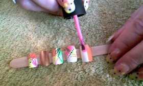 ~ Nail Art ~ Request from mugglewitch75 ~ 80's theme ~