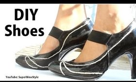 DIY Crafts - Bling Shoes DIY Fashion  | superwowstyle