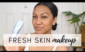 FRESH SKIN Natural Makeup Routine | Feat. SUMMER FRIDAYS Jet Lag Mask